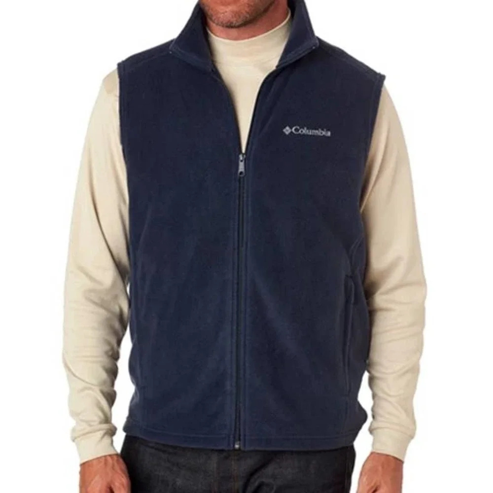 Columbia Men's Cathedral Peak Fleece Navy Blue Vest Small